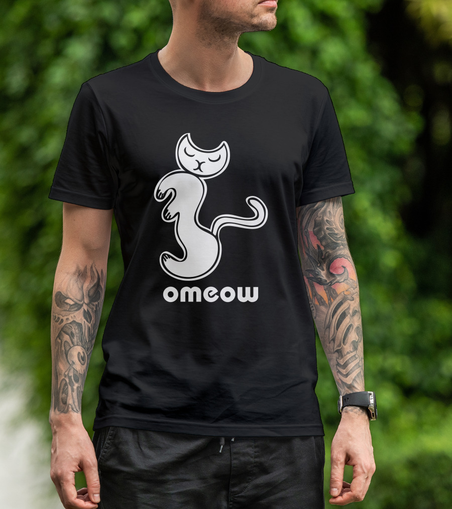 Om Cat Omeow Yoga Meditation T-Shirt