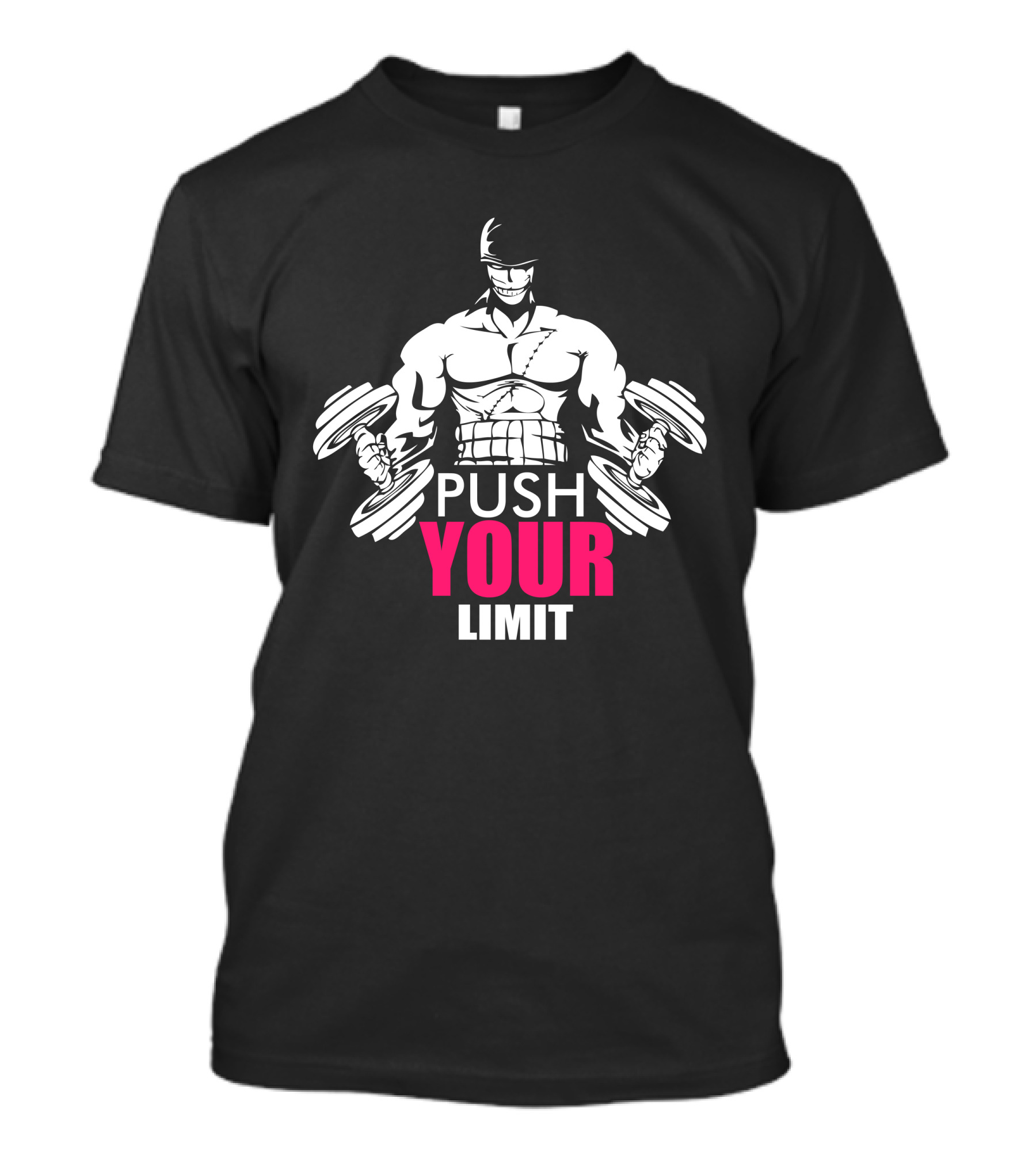 Push Your Limit Muscle Challenge Fitness Motivation T-Shirt