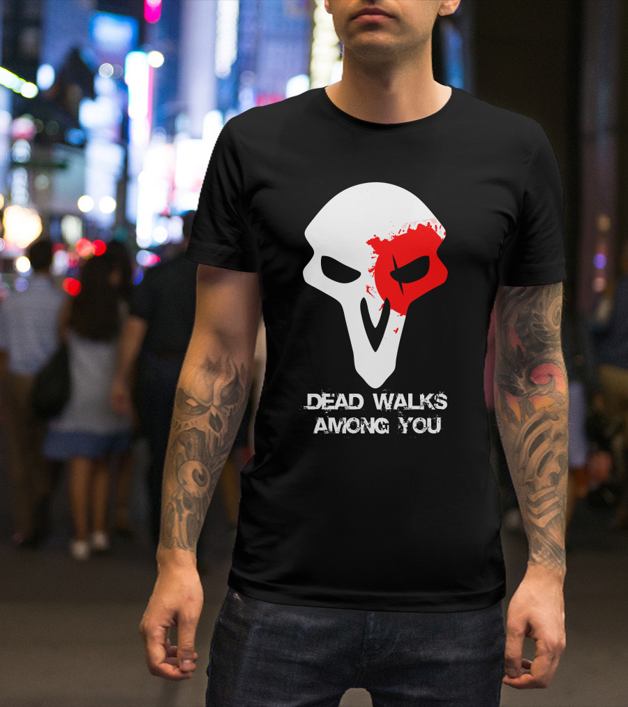Reaper Skull Dead Walks Among You T-Shirt