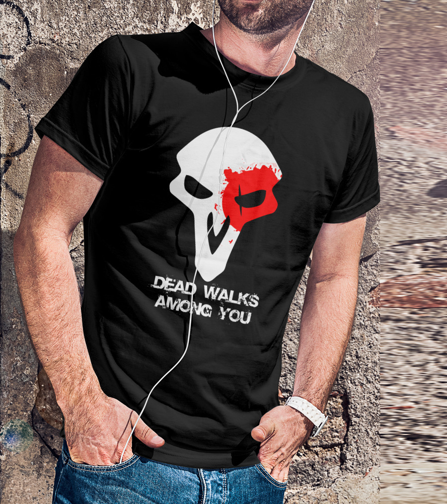 Reaper Skull Dead Walks Among You T-Shirt