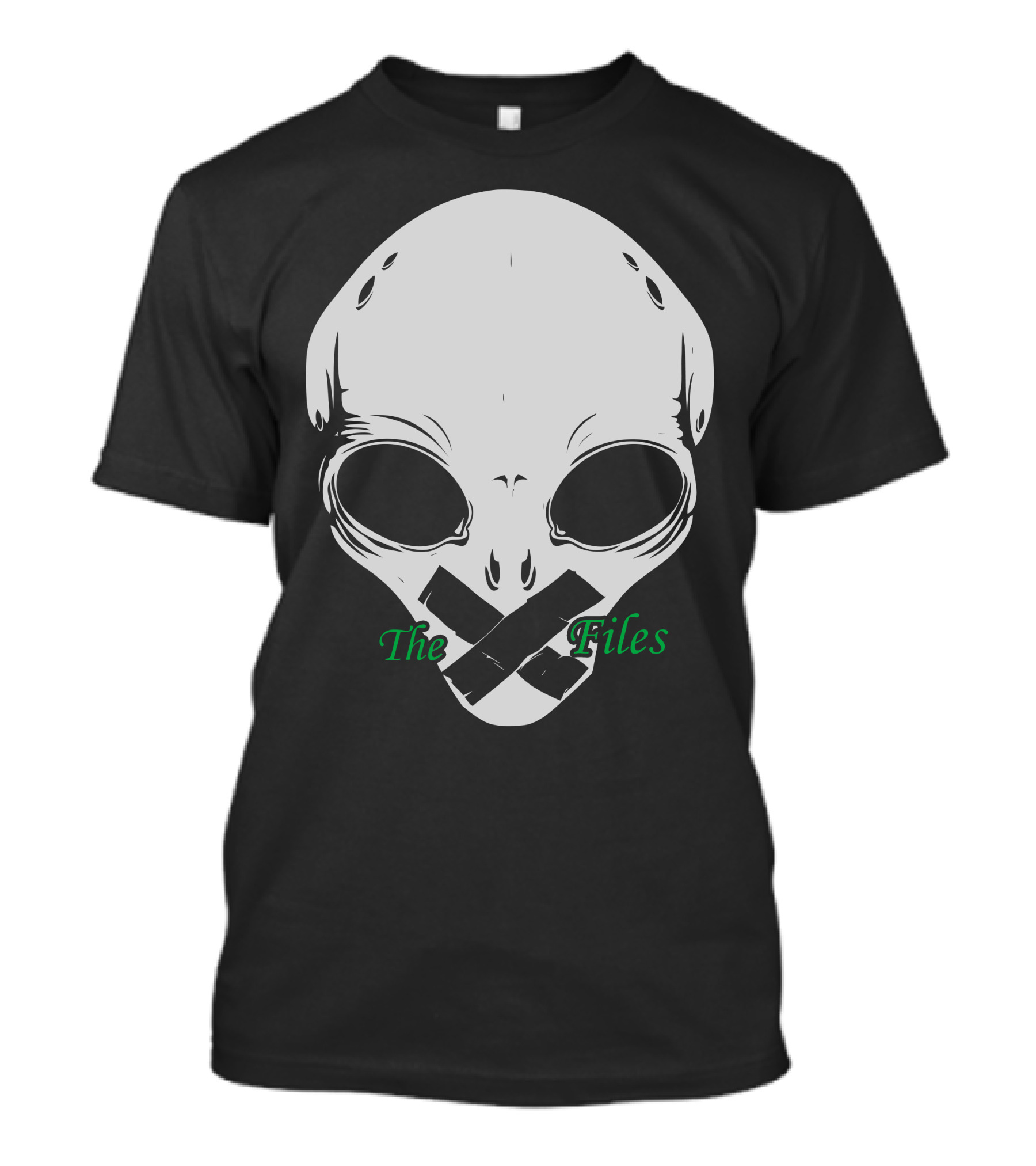 The Files Alien Skull Restricted Information T-Shirt