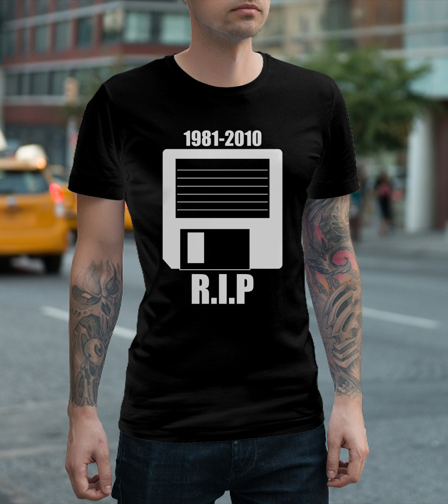 1981-2010 R.I.P Floppy Disk T-Shirt