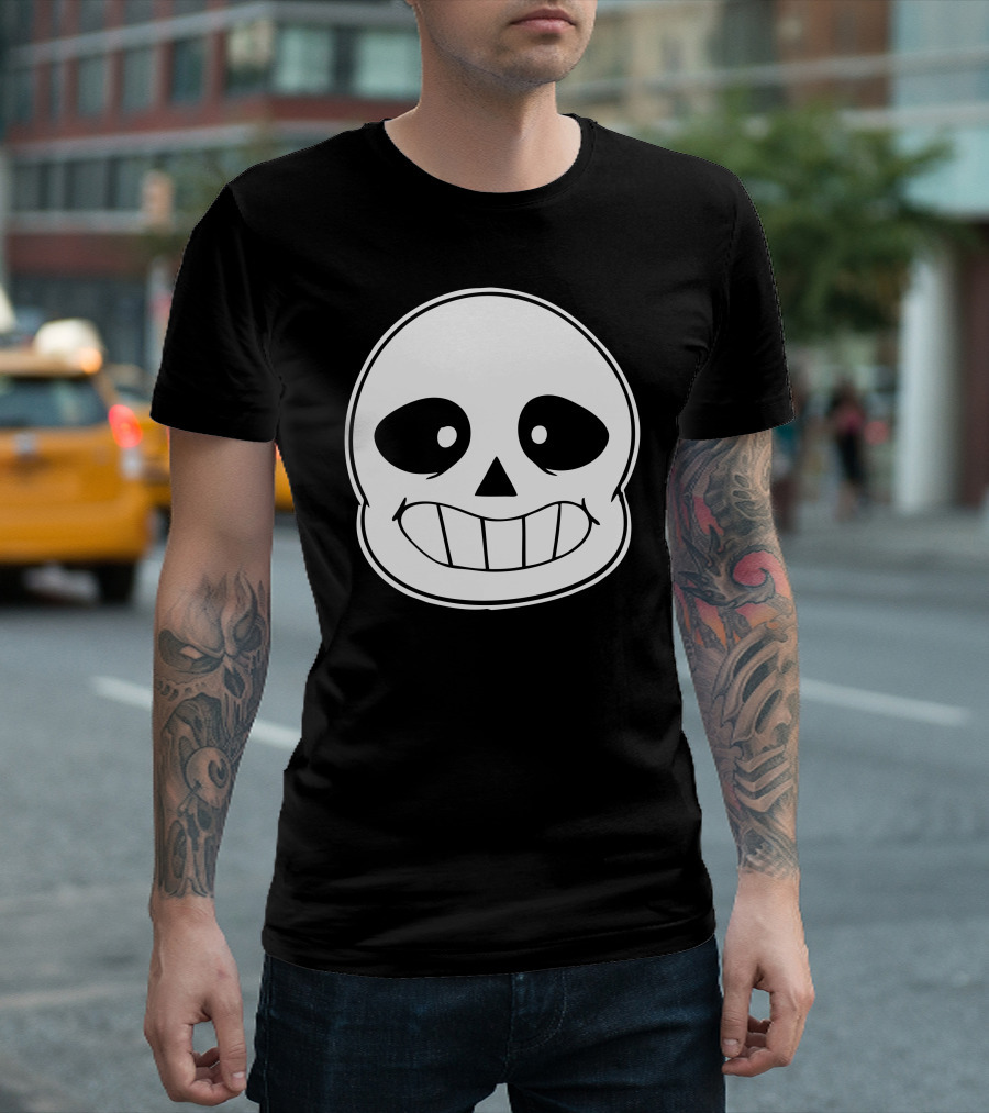 Sans Face Skeleton Icon From Undertale Game T-Shirt