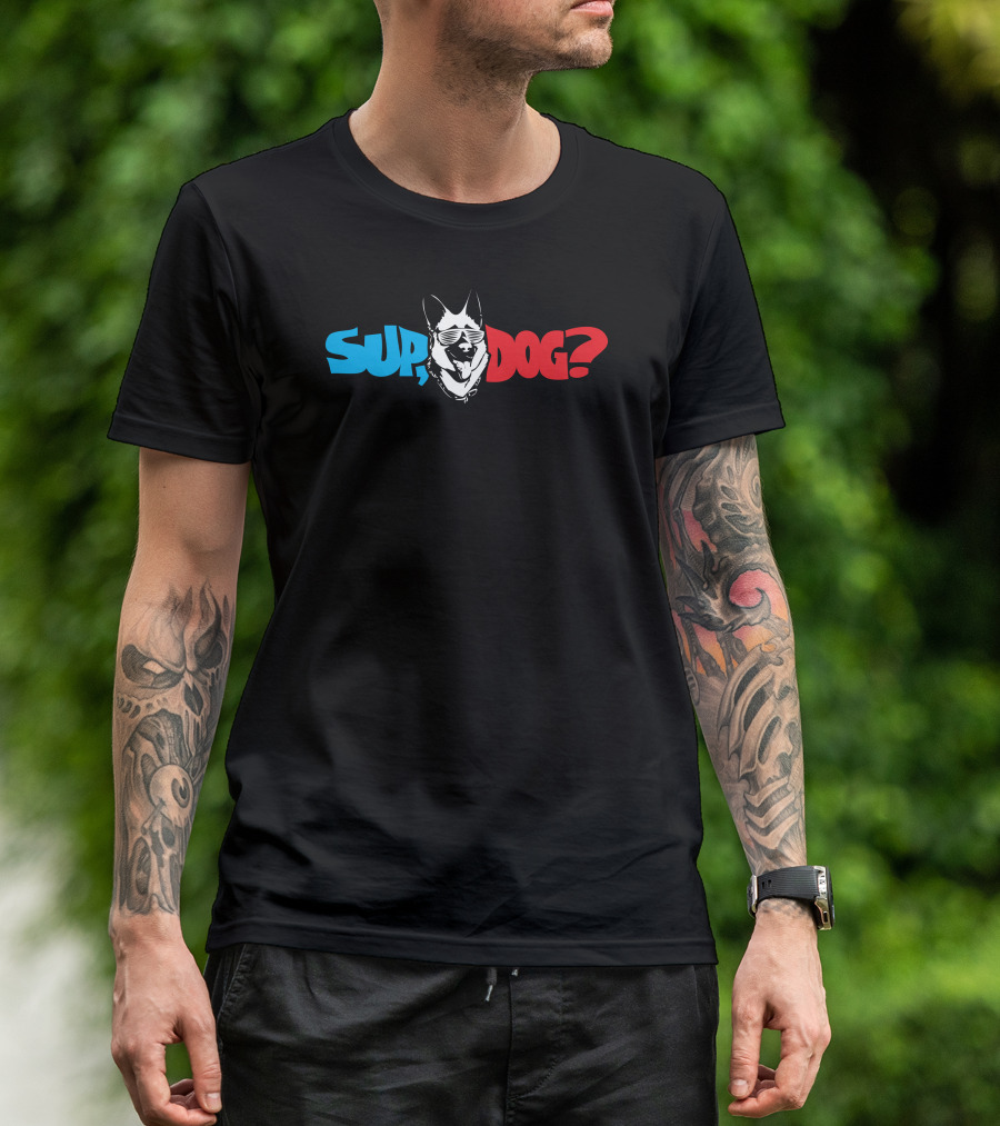 SUP DOG? Retro Cool Shades Bulldog T-Shirt