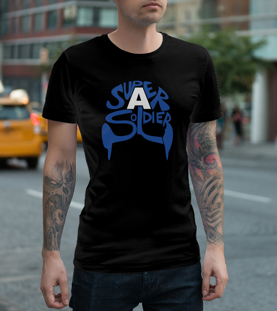 Super Soldier A Heroic Iconic Shield T-Shirt