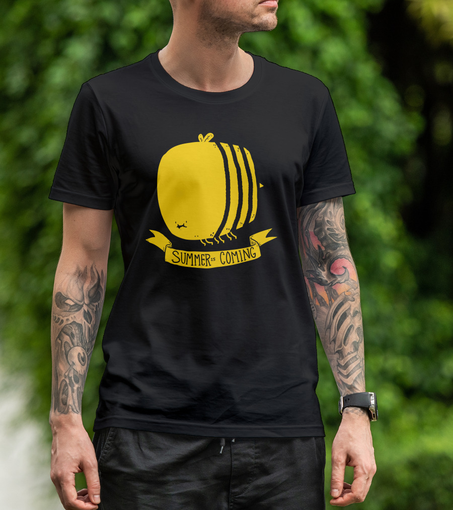 Summer Is Coming Yellow Bee T-Shirt