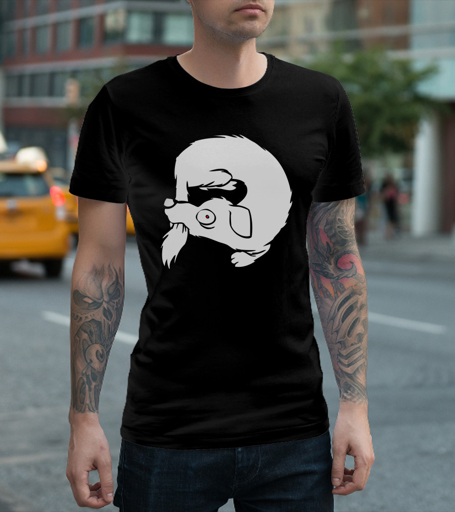 Tail Catch Dog Chase Circular Motion T-Shirt