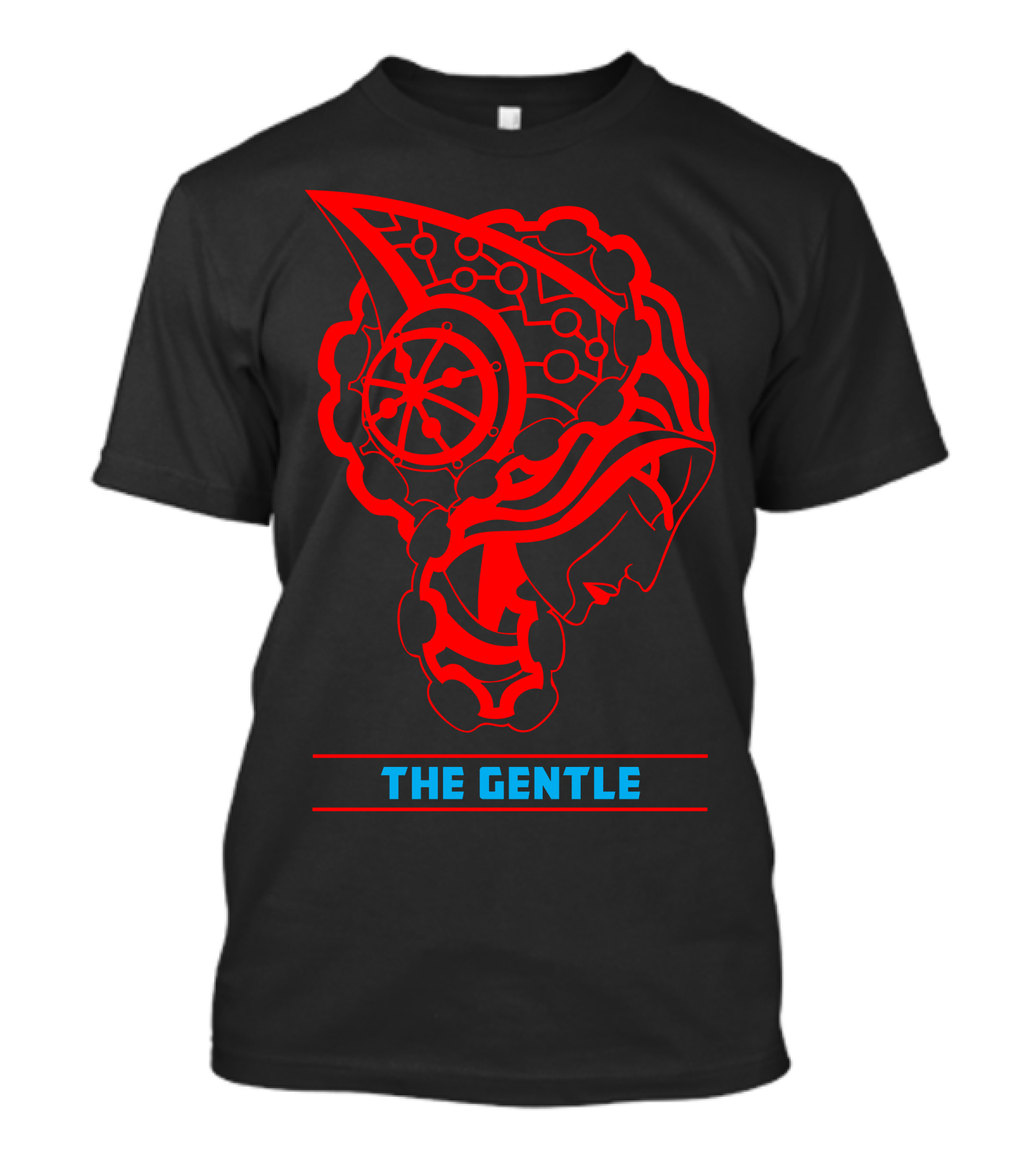 The Gentle Fantasy Warrior Hood And Wheel T-Shirt