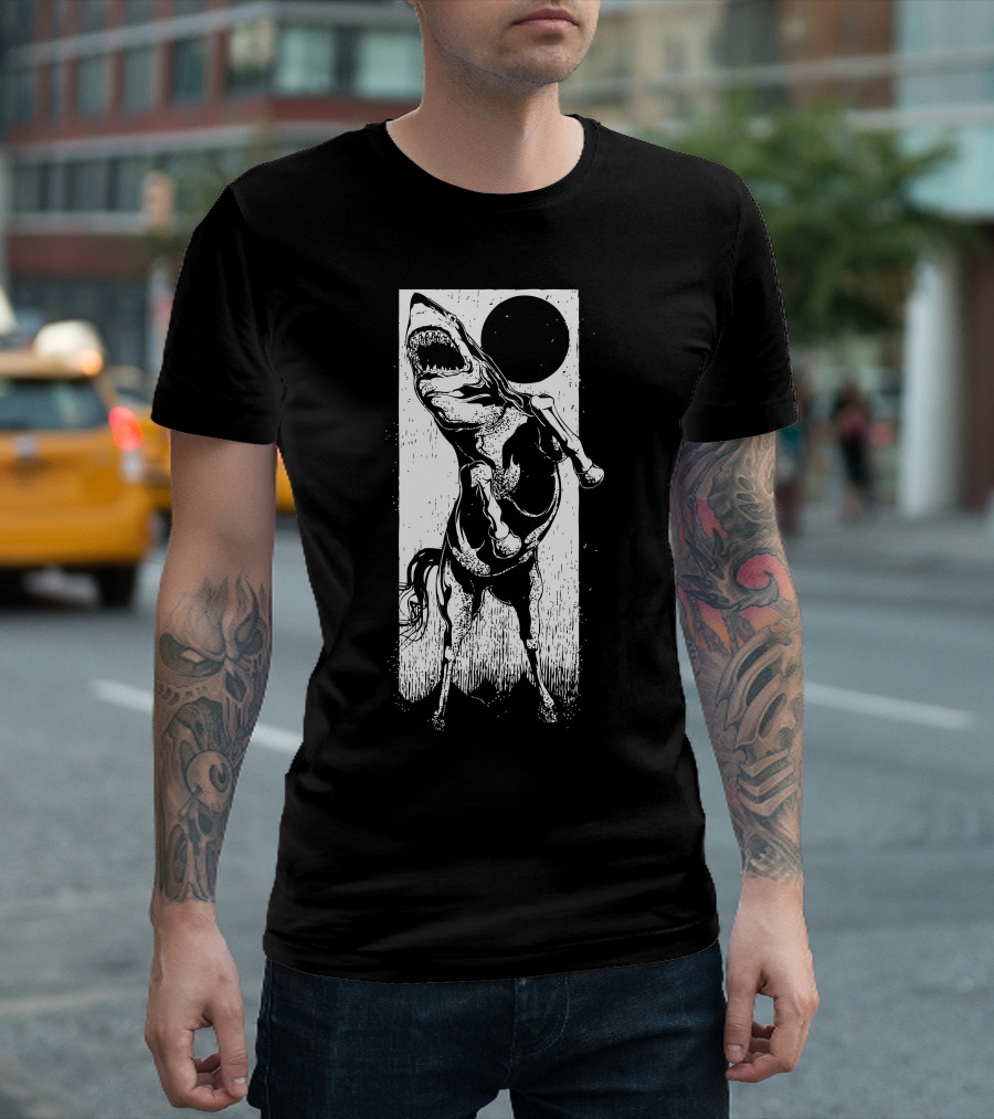 The Great White Stallion Shark Hybrid T-Shirt