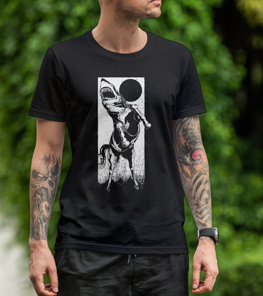 The Great White Stallion Shark Hybrid T-Shirt