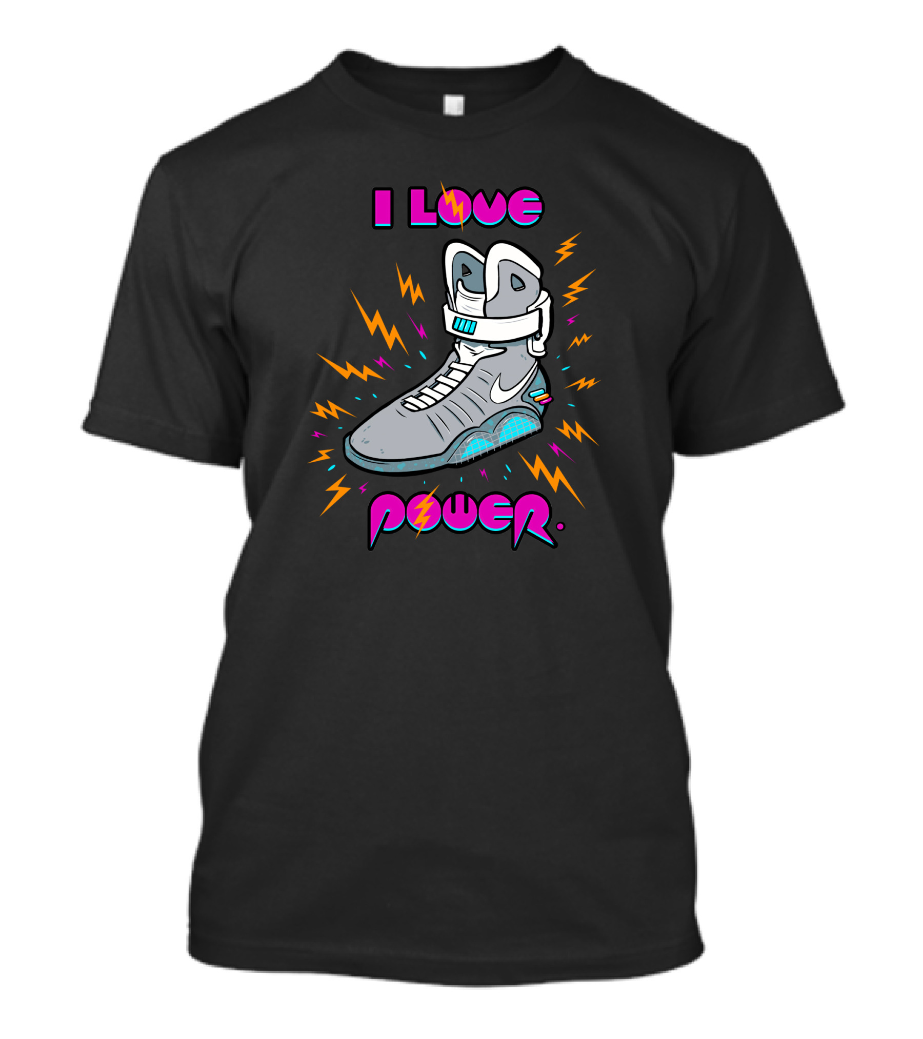 I Love Power Electric Sneaker T-Shirt
