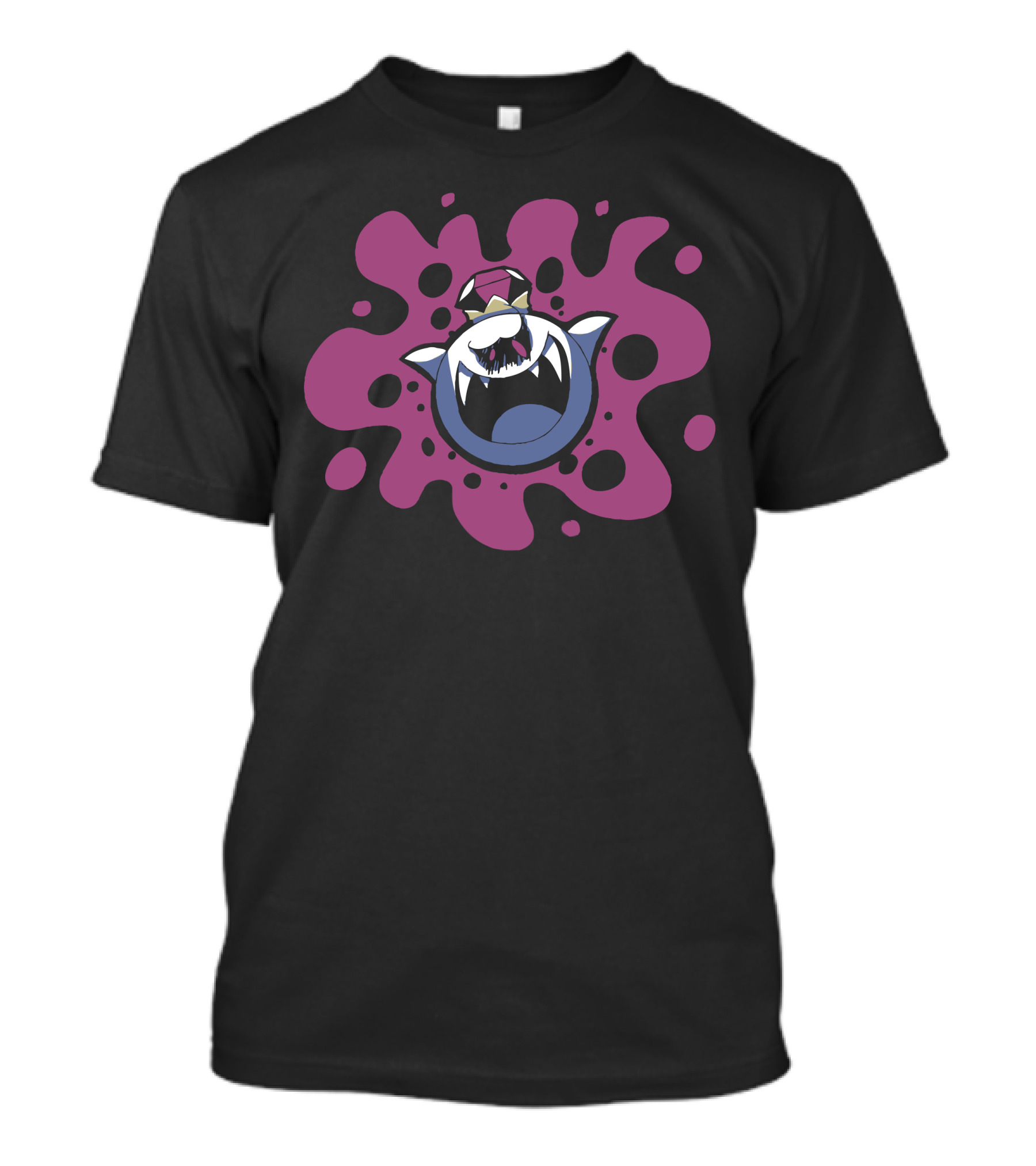 The Stain Of The King Boo Ghost Crown Cartoon Splatter T-Shirt