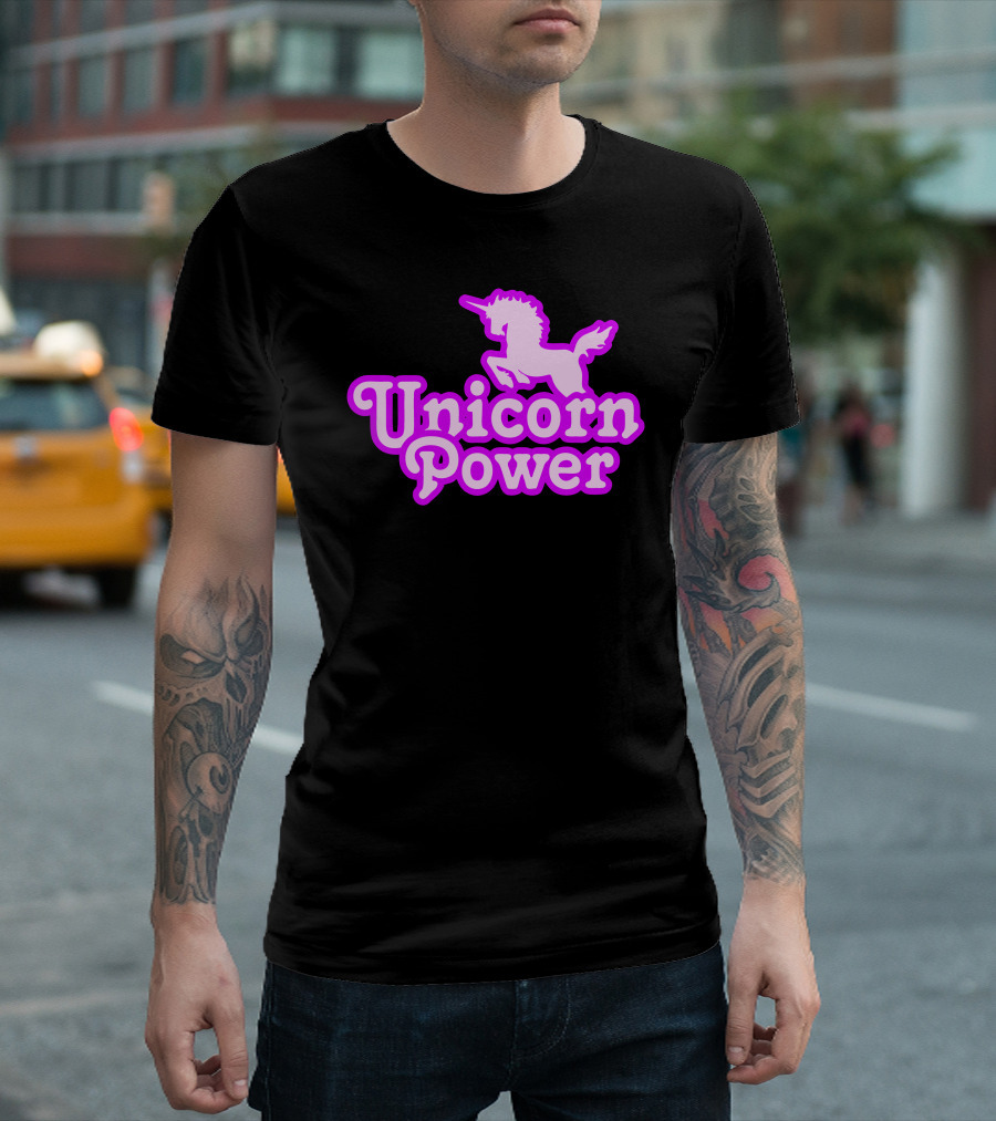 Unicorn Power Pink T-Shirt