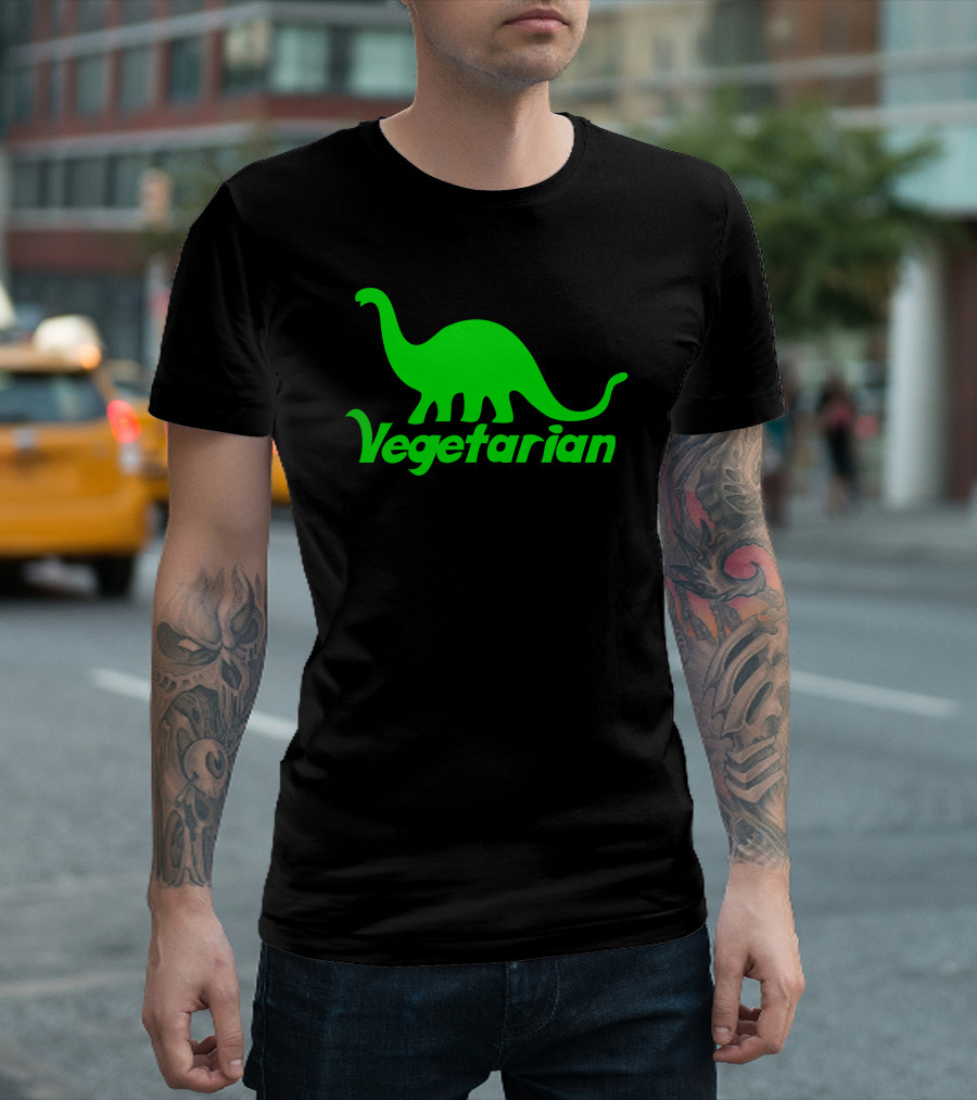 Vegetarian Dinosaur With Brontosaurus T-Shirt