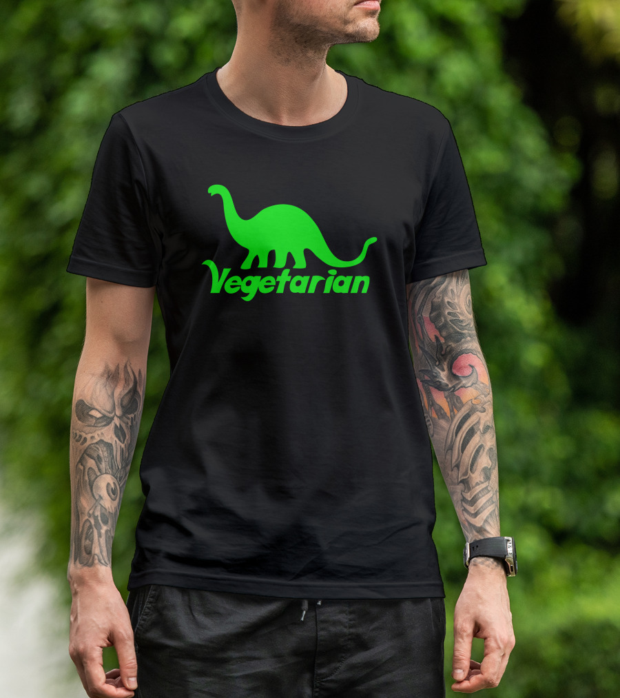 Vegetarian Dinosaur With Brontosaurus T-Shirt
