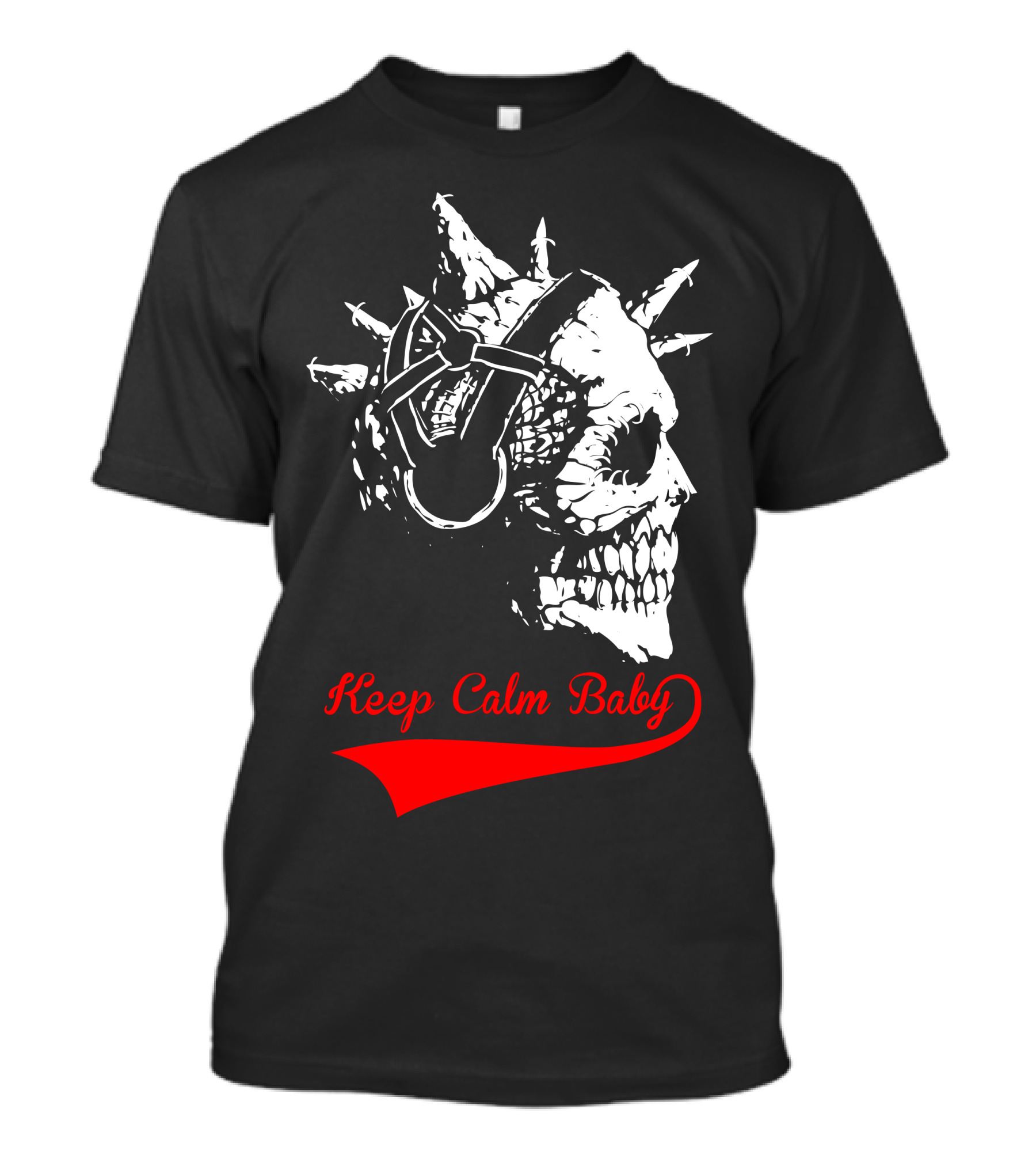 Keep Calm Baby Vintage Skull T-Shirt
