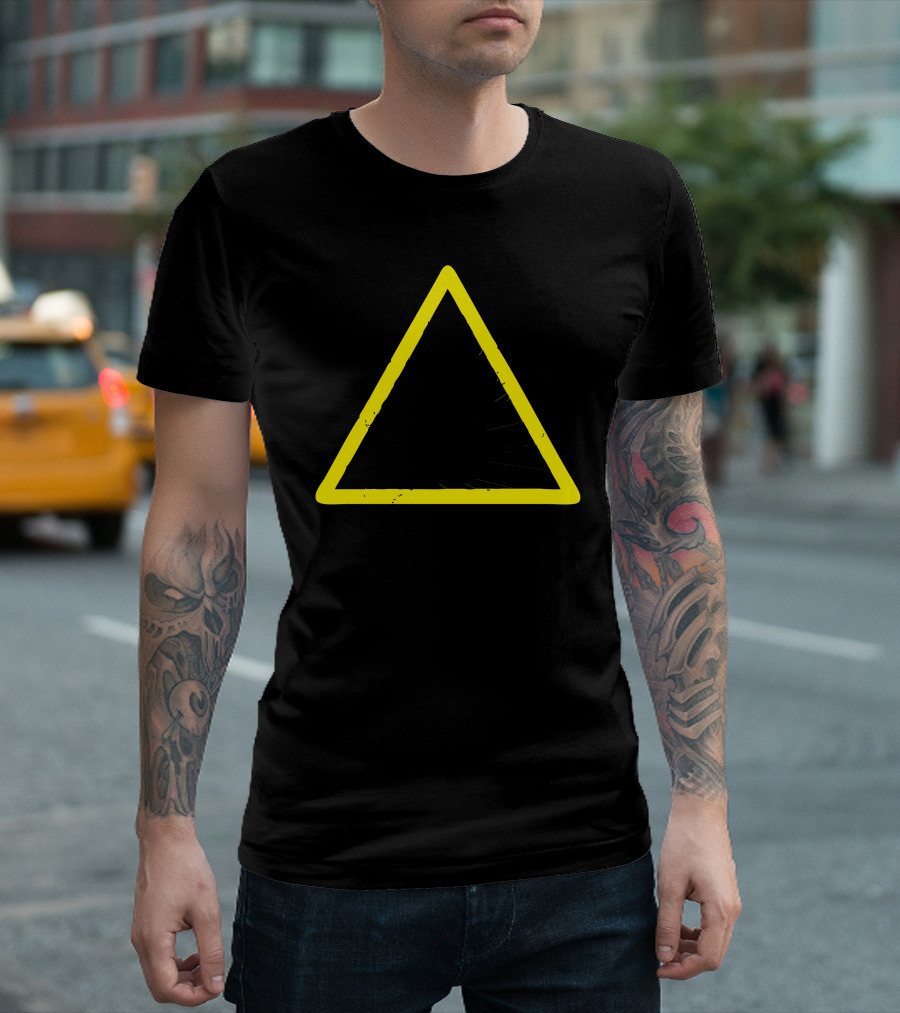 Warning Explosive Anger Triangle With Blast T-Shirt