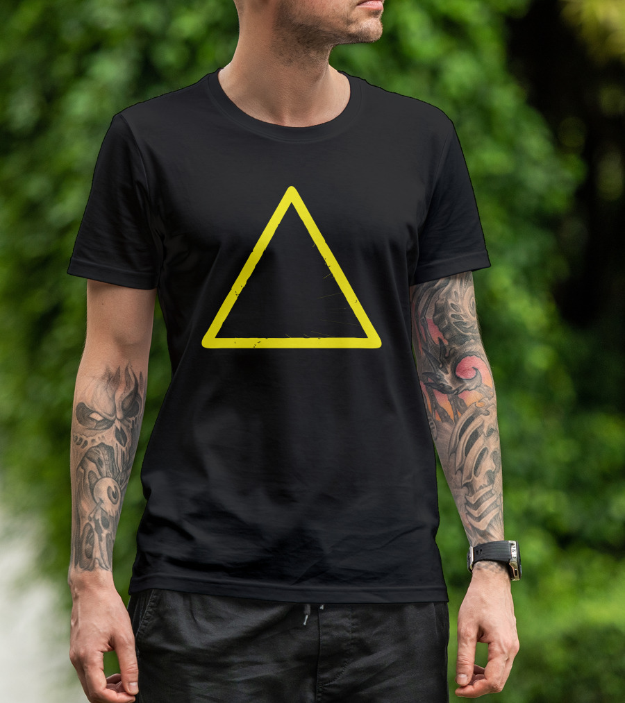 Warning Explosive Anger Triangle With Blast T-Shirt