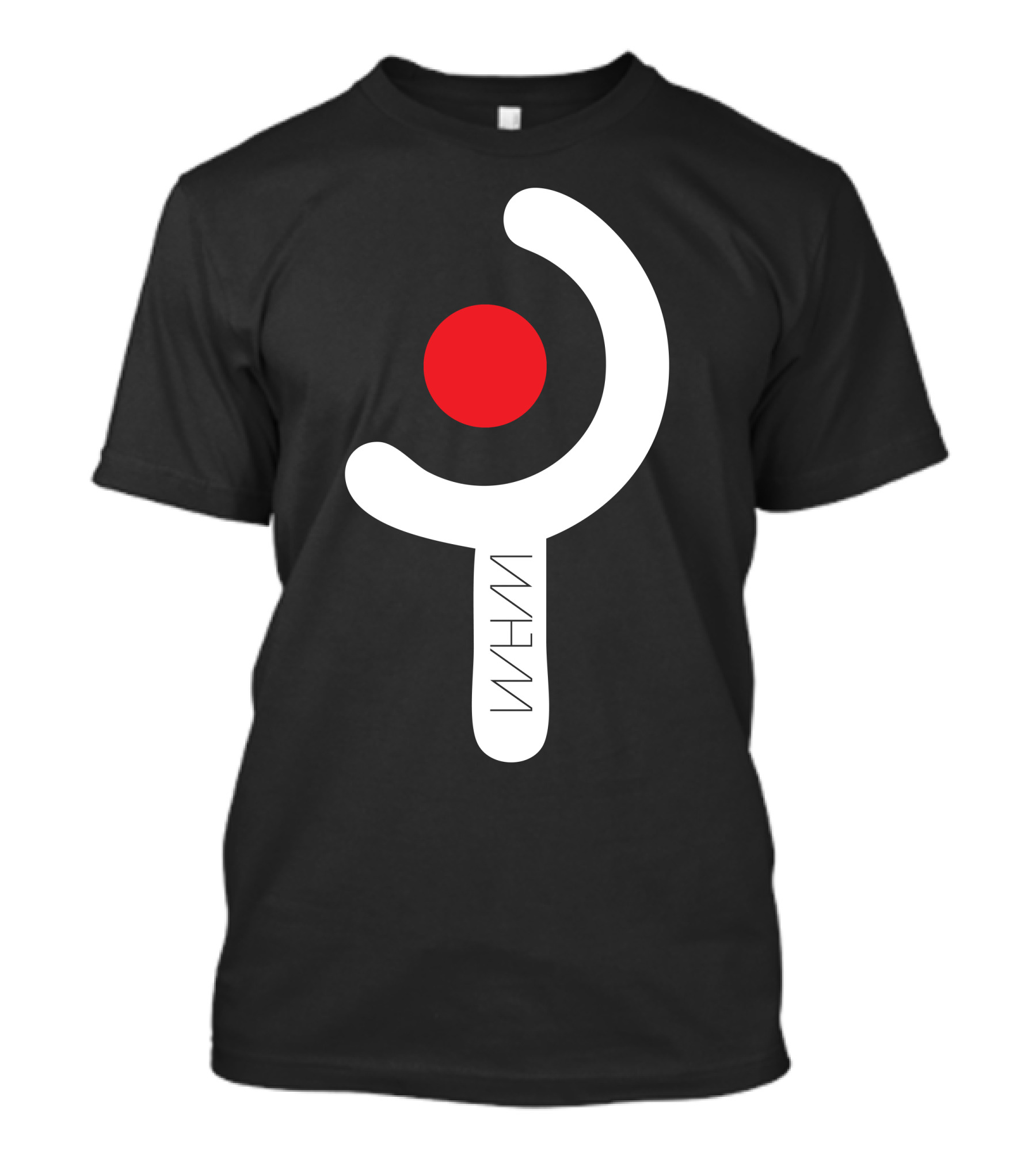 White Mage Iconographic Symbol With Red Circle Element T-Shirt