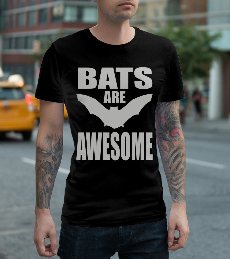 Bats Are Awesome Shadow T-Shirt