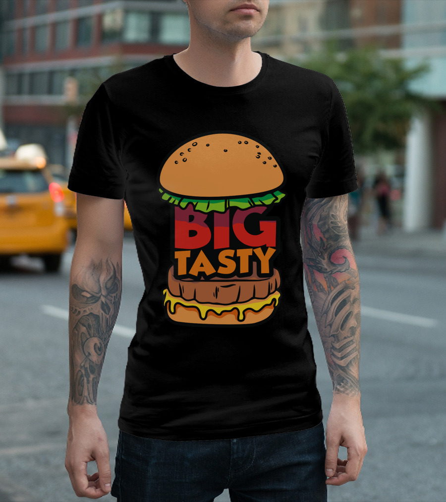 Big Tasty Burger with Lettuce and Cheese T-Shirt