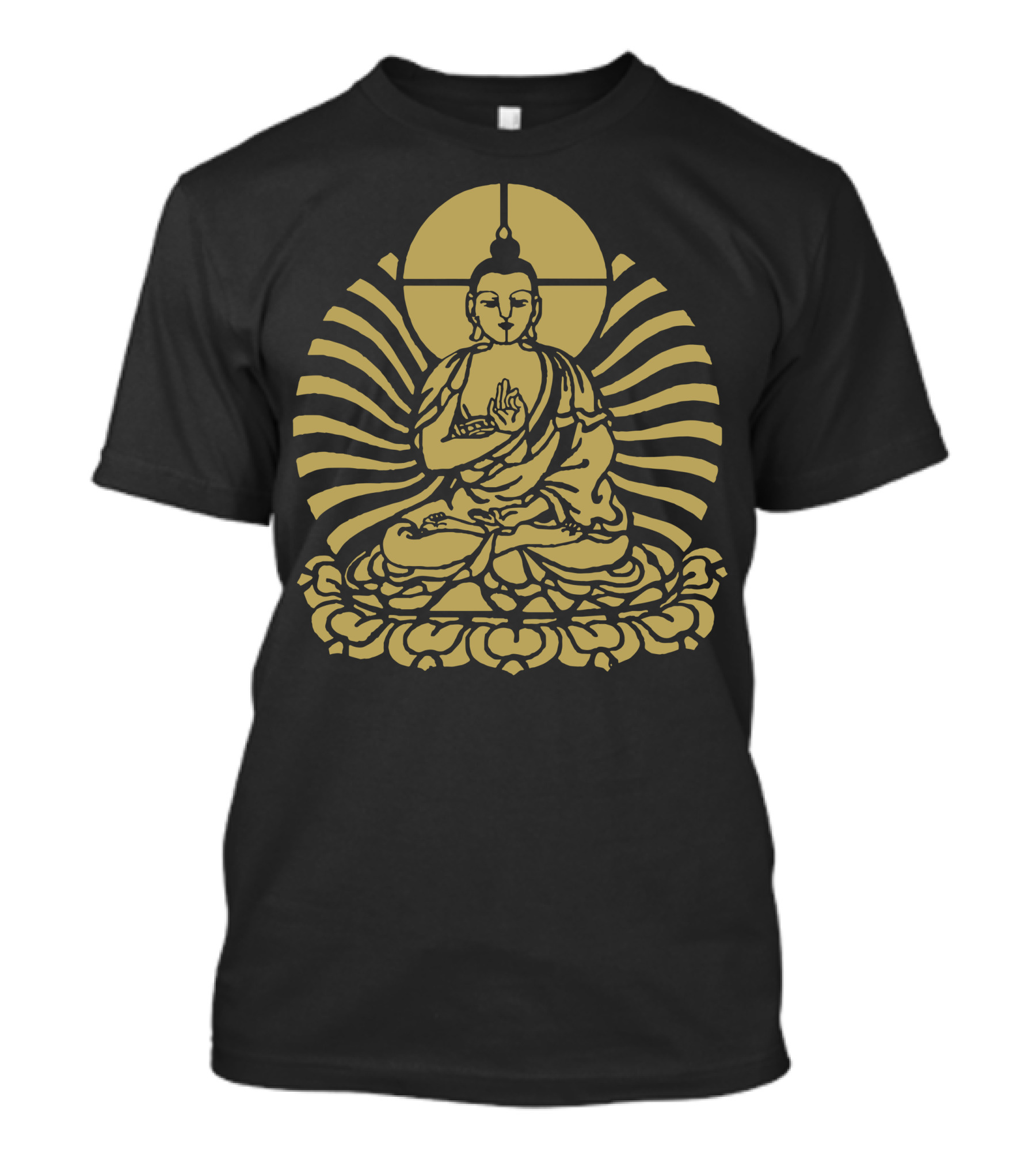 Budha Indie Lotus Sunburst Meditation T-Shirt