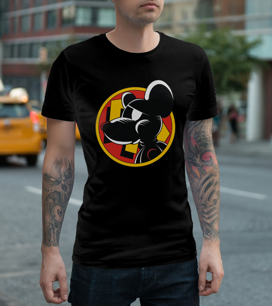 Danger Mouse Iconic Character Retro Style Colorful Emblem T-Shirt