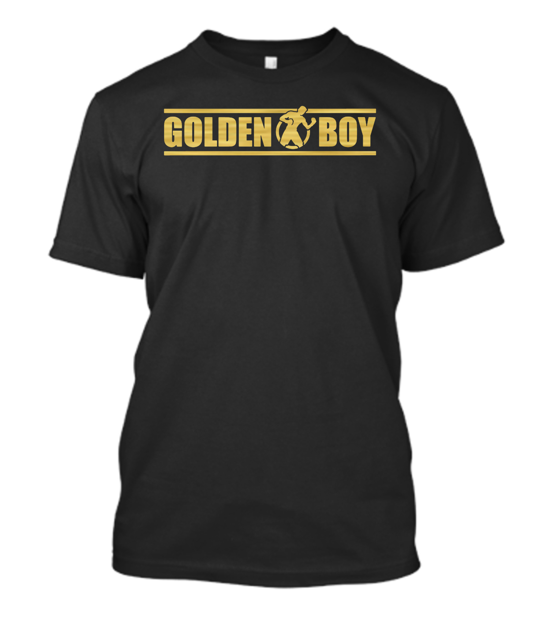 Canelo Alvarez Golden Boy Black And Gold Lettering T-Shirt
