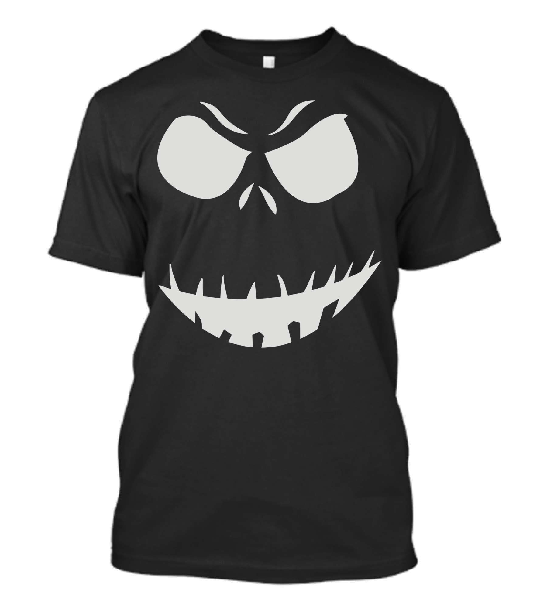 Evil Scary Pumpkin Face Creepy Grinning Jack-O'-Lantern Halloween Expression T-Shirt