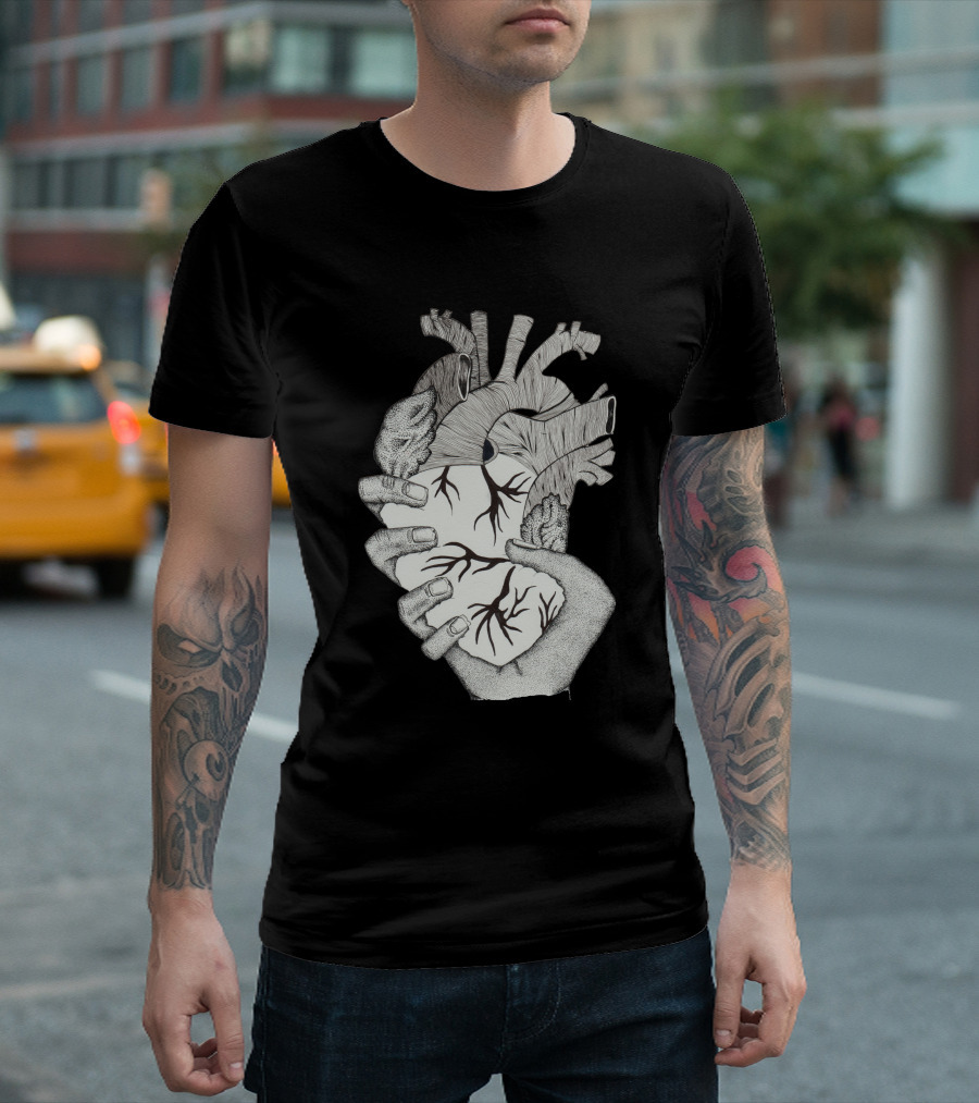 Heart in Hand Anatomical T-Shirt