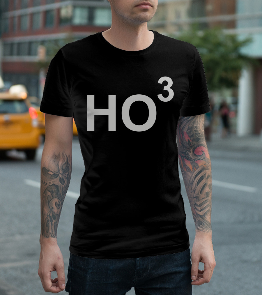 Ho Cubed Mathematical Formula Wordplay T-Shirt