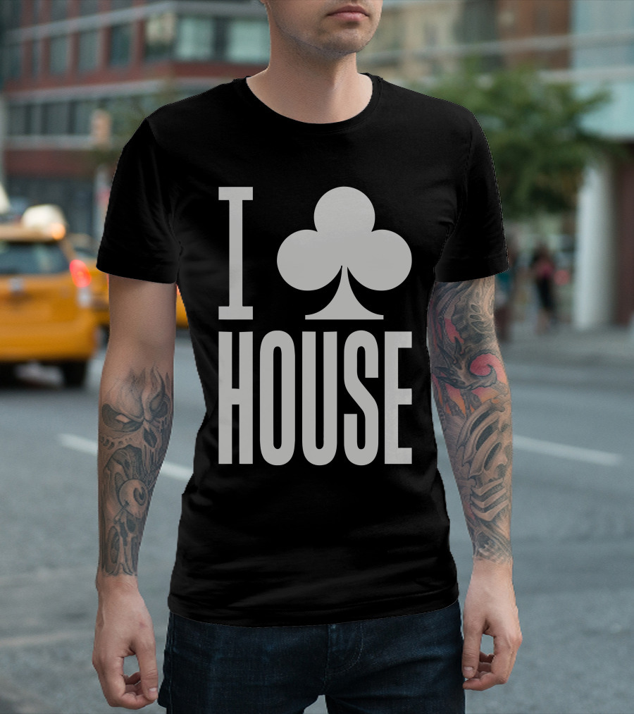 I Club House Poker Suit T-Shirt