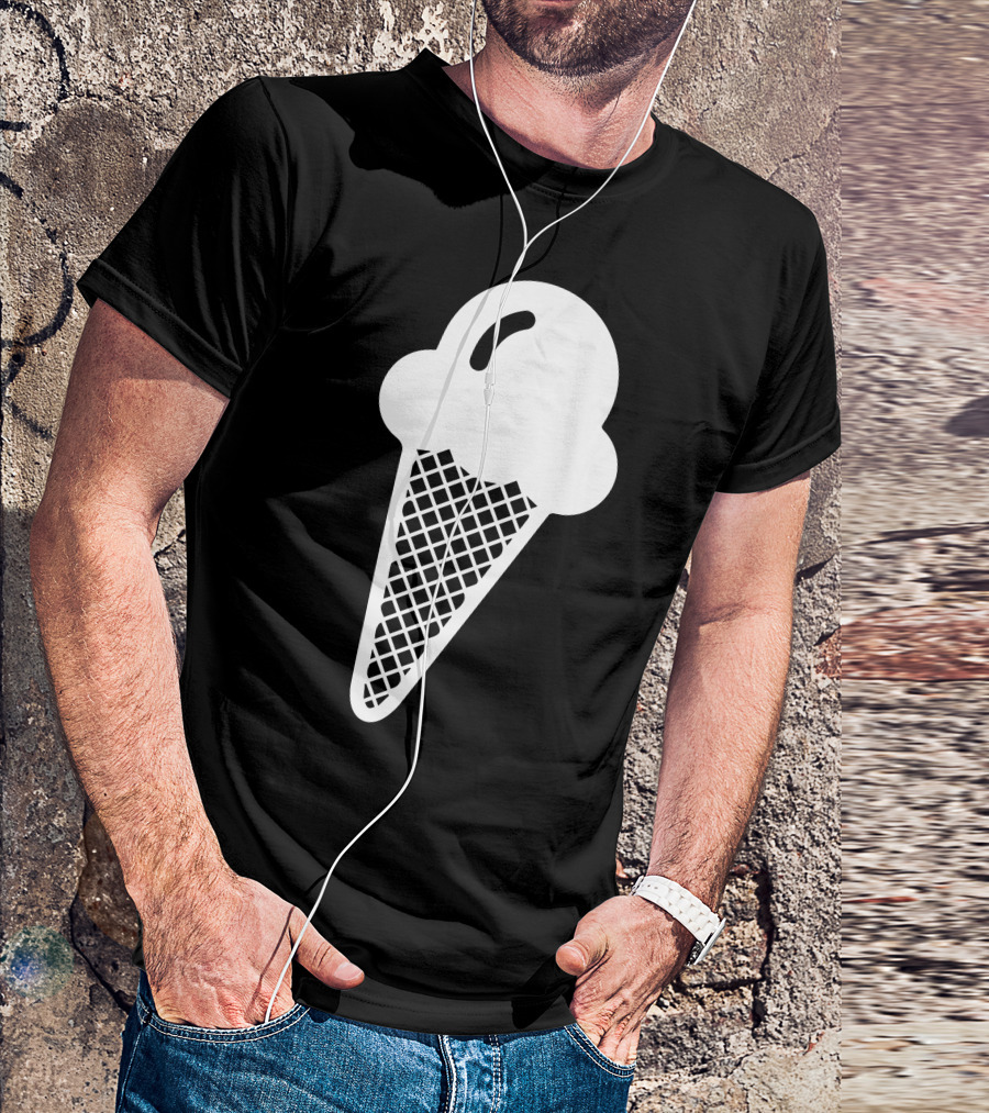 Ice Cream Cone White T-Shirt