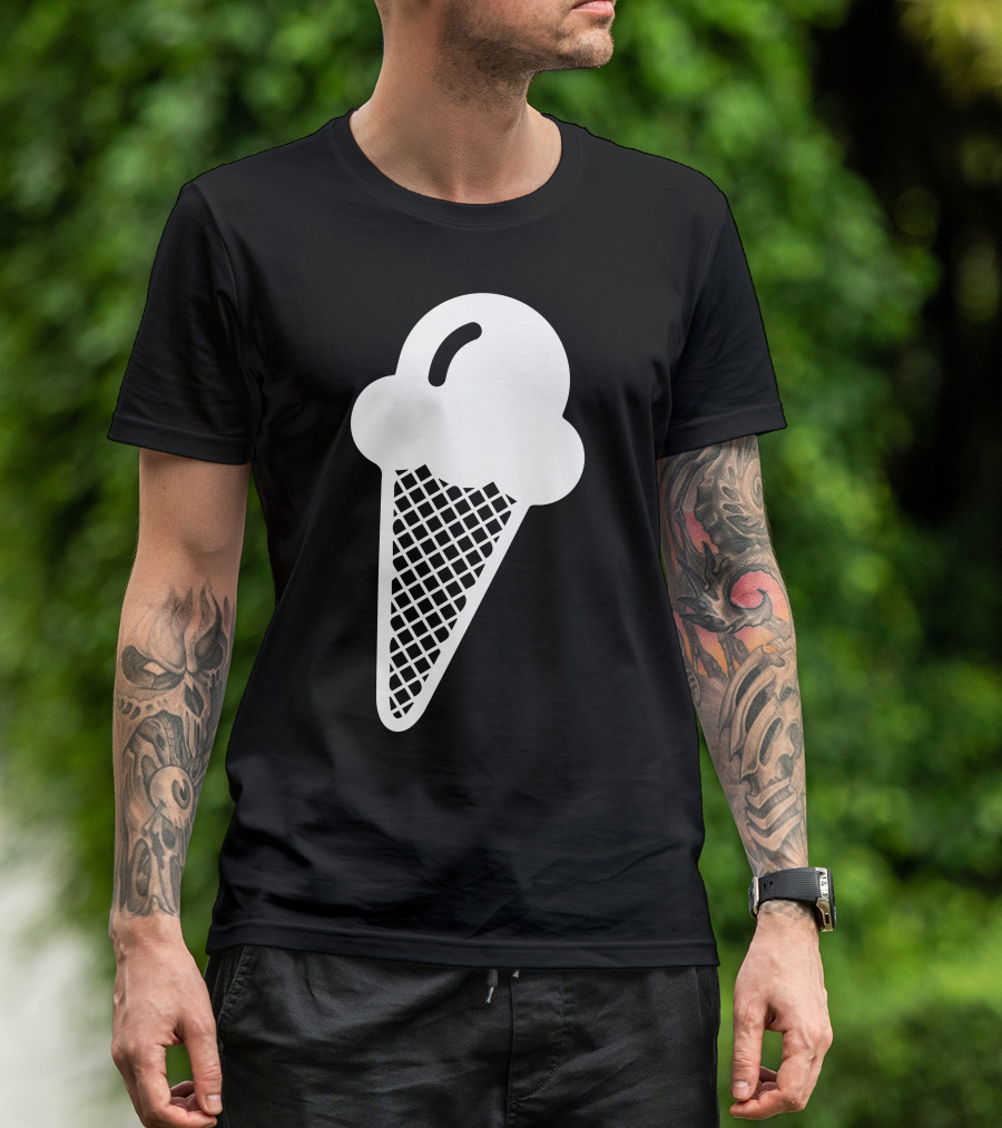 Ice Cream Cone White T-Shirt