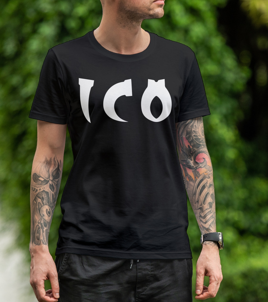 Ico Shadowy Adventure Minimalist Game T-Shirt