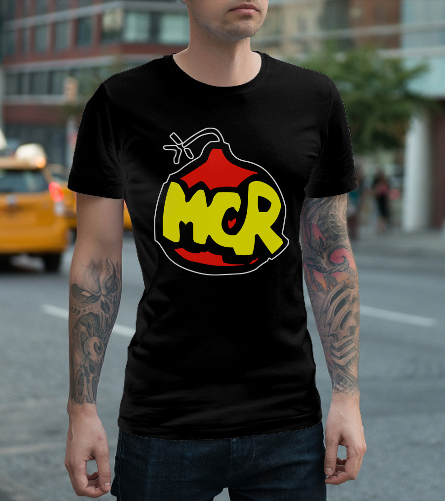 Modena City Ramblers MCR Bomb Symbol V Ragge Folk Combat T-Shirt
