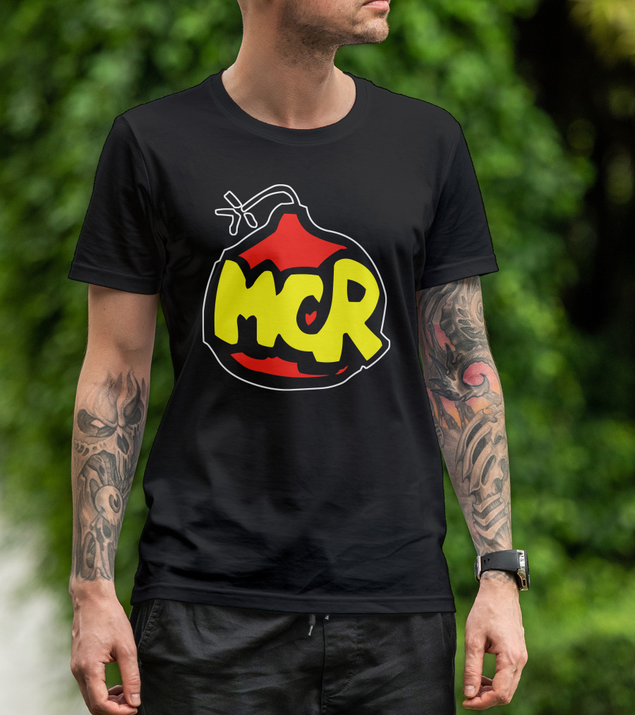 Modena City Ramblers MCR Bomb Symbol V Ragge Folk Combat T-Shirt