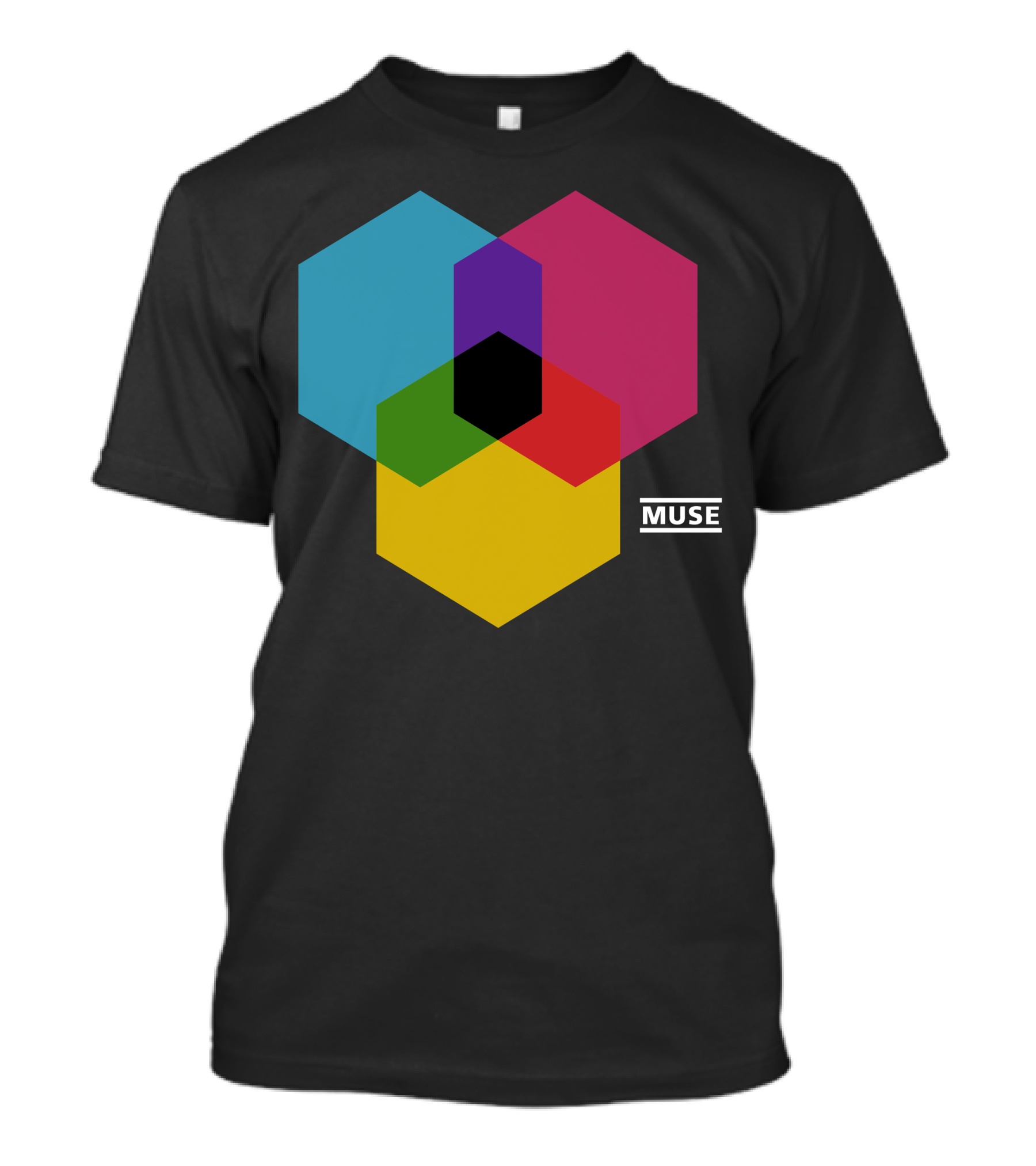 Muse Tour Hexagon Color Blocks T-Shirt