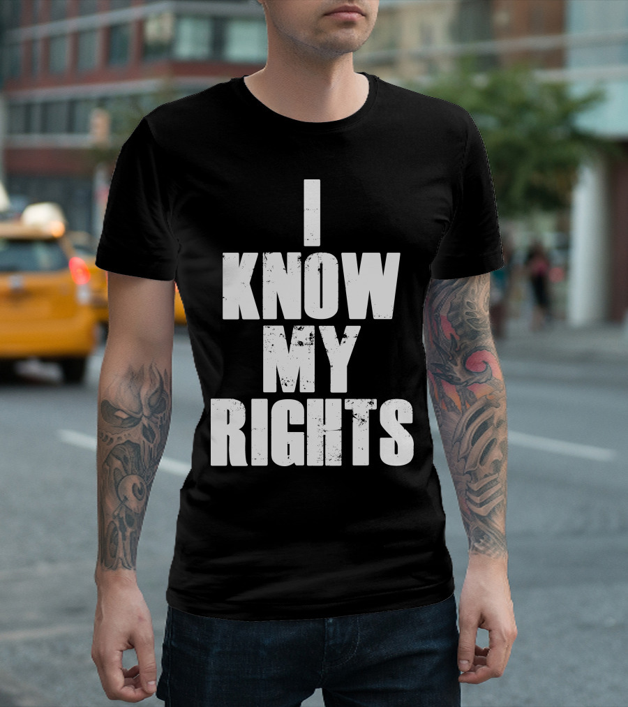 I Know My Rights Bold White T-Shirt