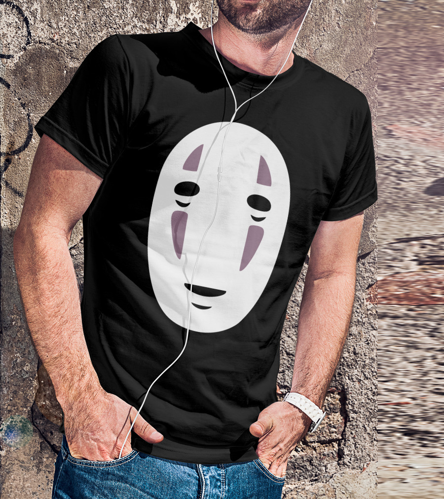 No Face Spirited Away Mask Icon Anime Character T-Shirt