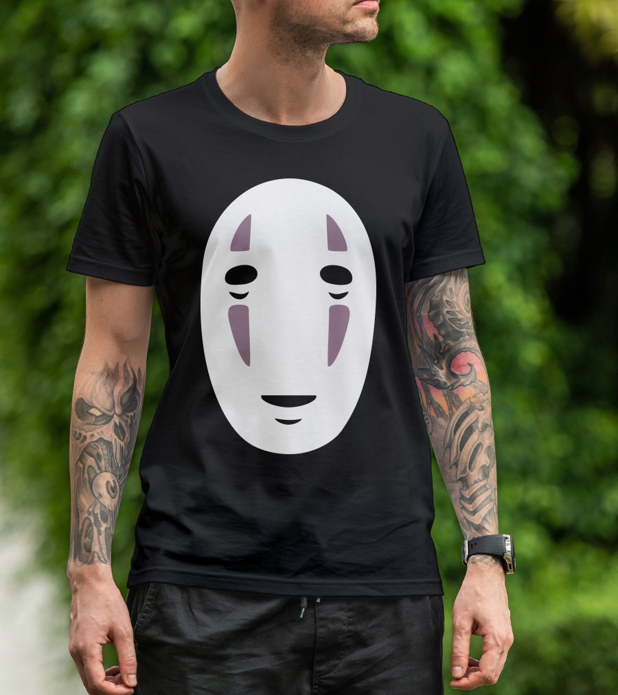 No Face Spirited Away Mask Icon Anime Character T-Shirt