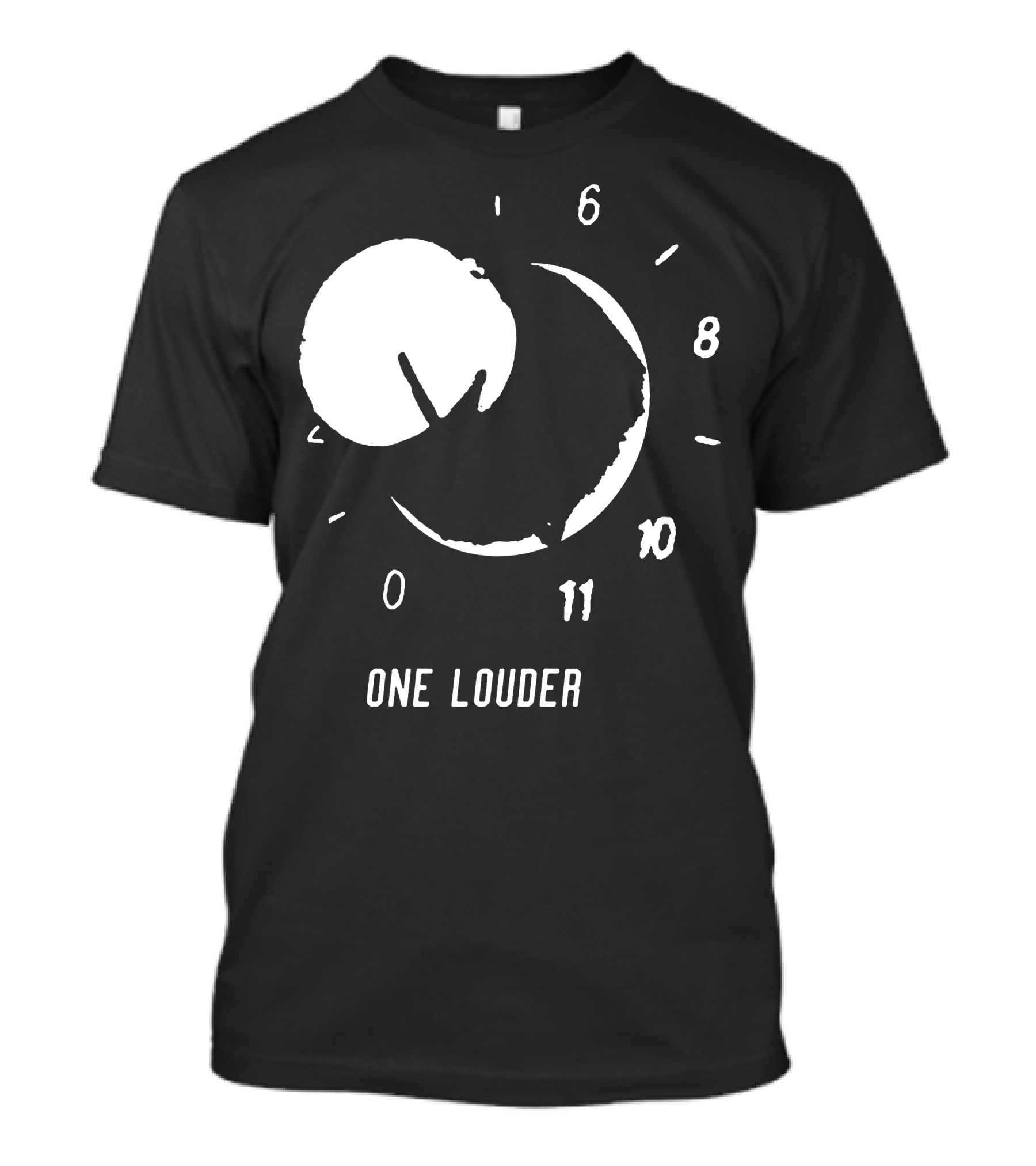 One Louder Classic Rock Guitarists Vintage Amplifier Dial T-Shirt