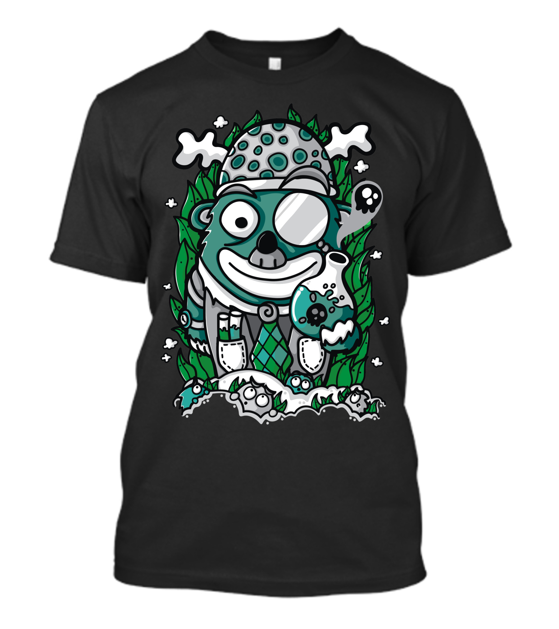 Mad Chemist Bear With Poison Flask Adventure T-Shirt