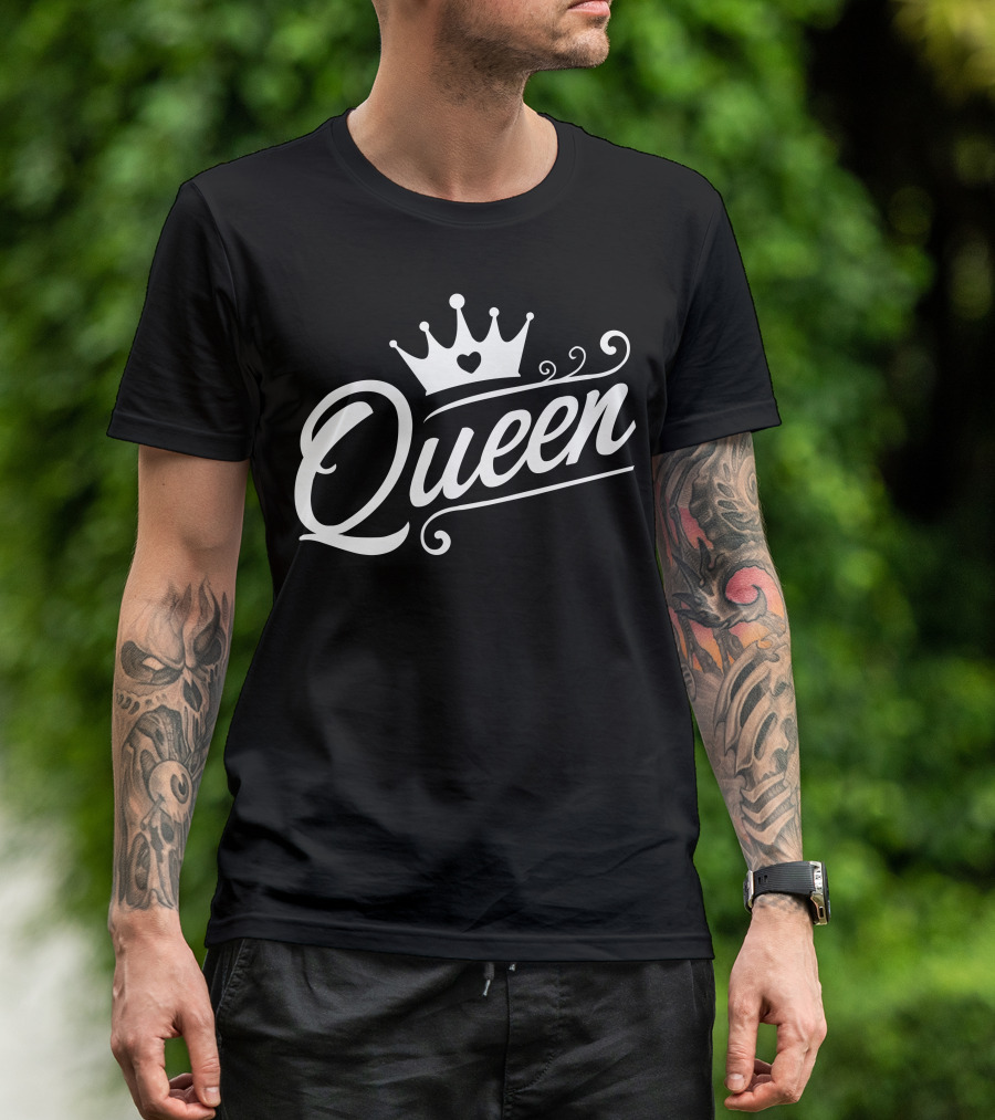 Queen Crown Heart Swirl T-Shirt
