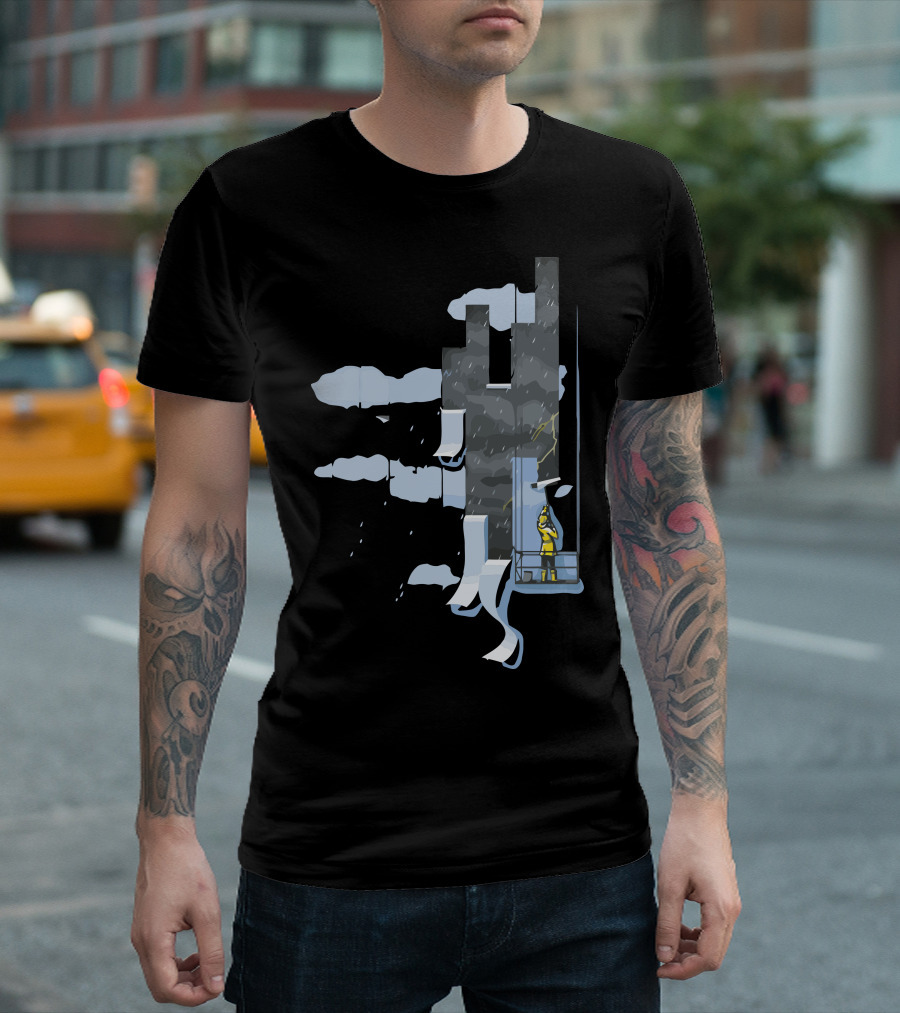 Rain Rain Go Away Cloudy Day Reflections T-Shirt