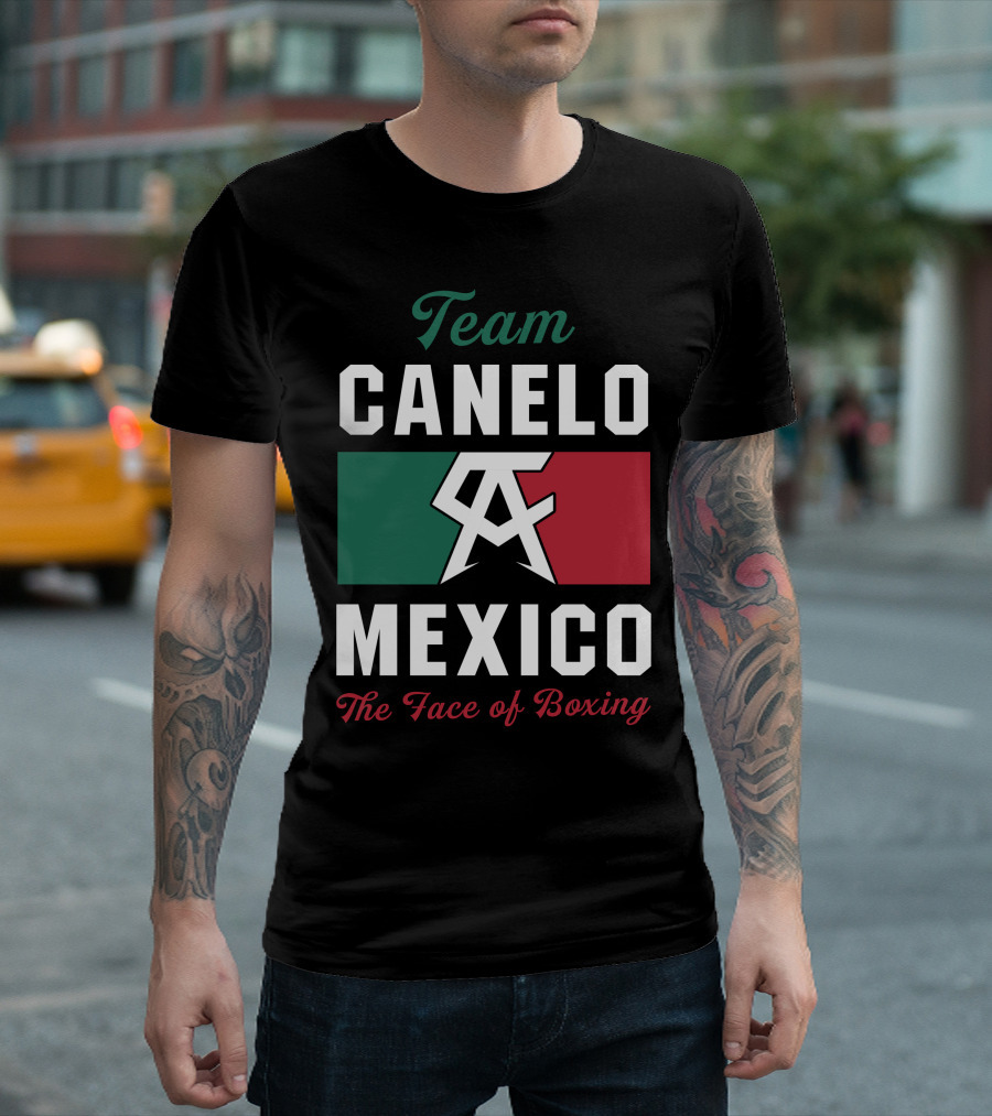 Team Canelo Mexico The Face Of Boxing T-Shirt