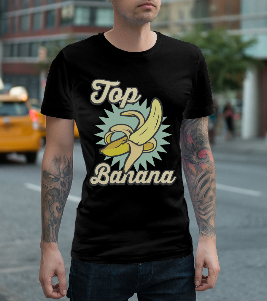 Top Banana Starburst Ripe Fruit T-Shirt