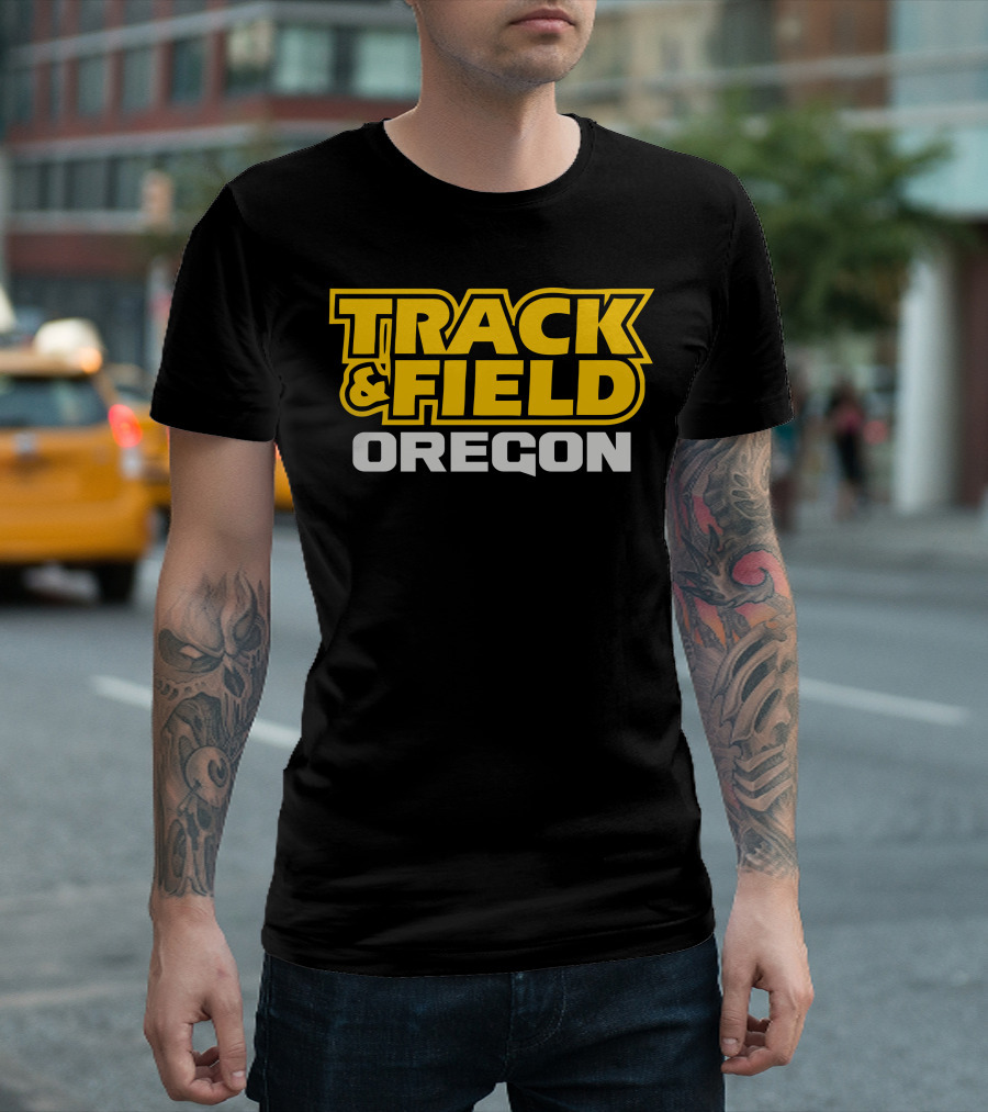 Track and Field Oregon Bold Yellow T-Shirt