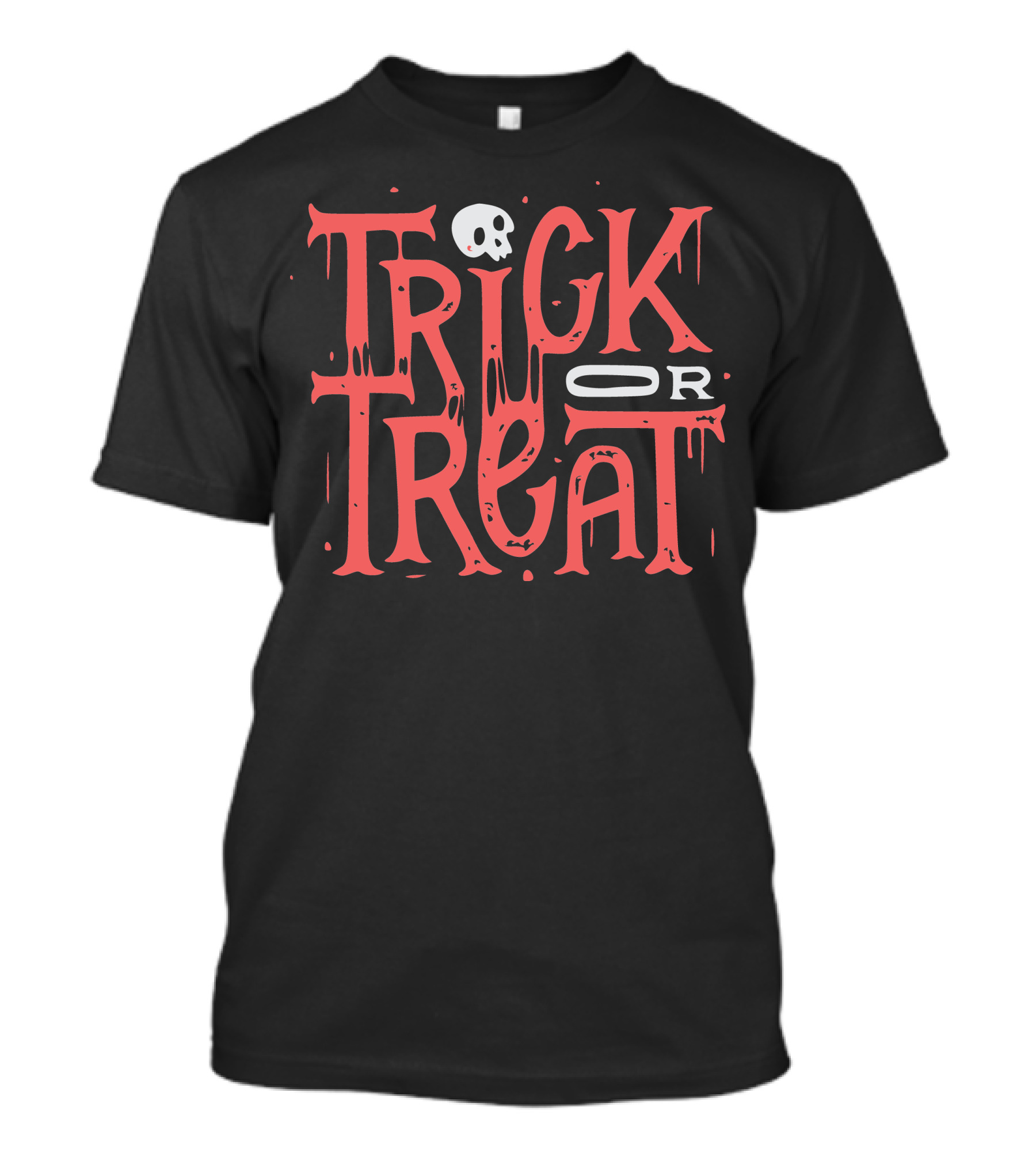 Trick Or Treat Skull Halloween T-Shirt