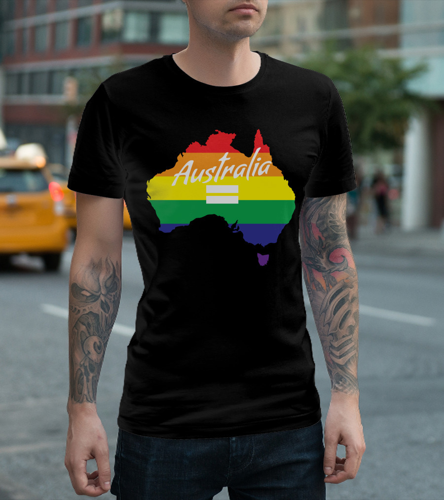 Australia Rainbow Equality Vote Yes T-Shirt